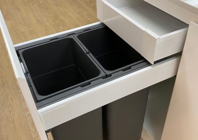 Concealed Double bins for apartments