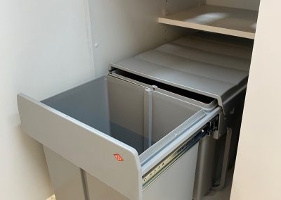 Integrated Bin design space saving