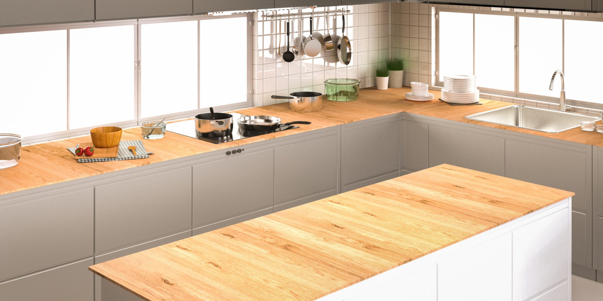 A man working on a kitchen renovation project