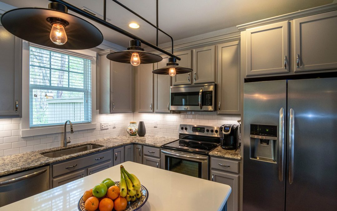 Contemporary kitchen with modern appliances